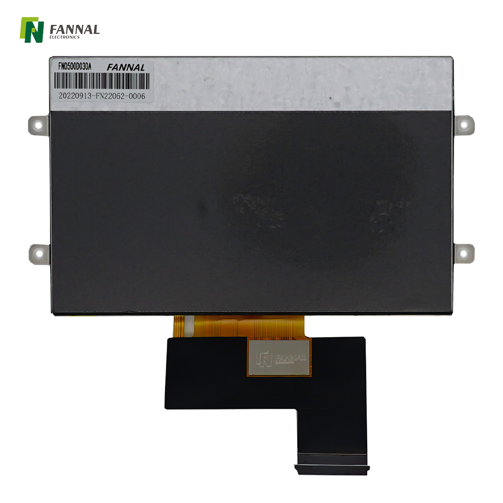 5-inch TFT LCD, 800x480, IPS LCD, 1000cd/m², 40PINS, RGB
