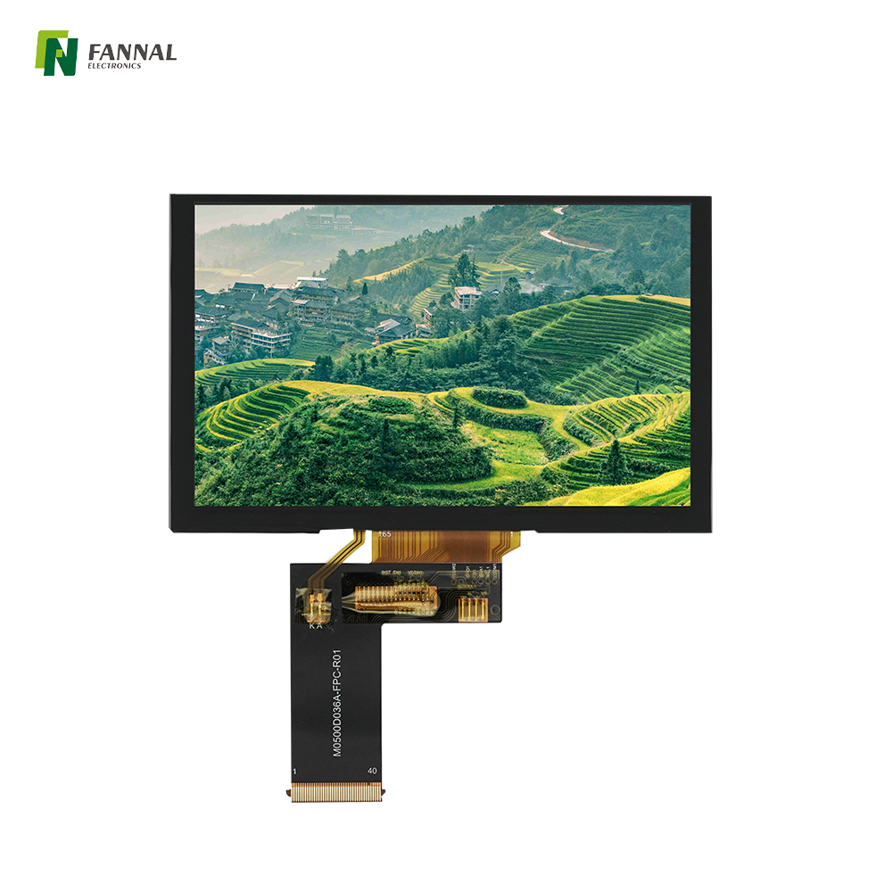 5-inch Industrial TFT LCD Resolution 800*480 Brightness 1000cd/m2 