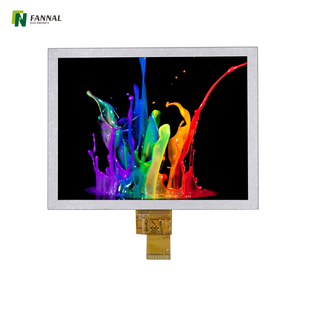 8-inch Industrial TFT LCD,1024x768,600cd/m2,40PIN LVDS